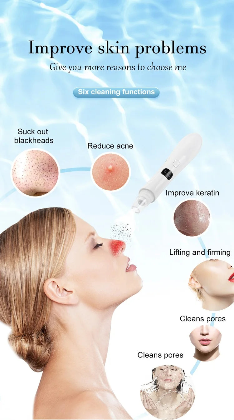 Face Cleansing Beauty Machine Dead Skin Remover Face Vacuum Blackhead Removal Skin