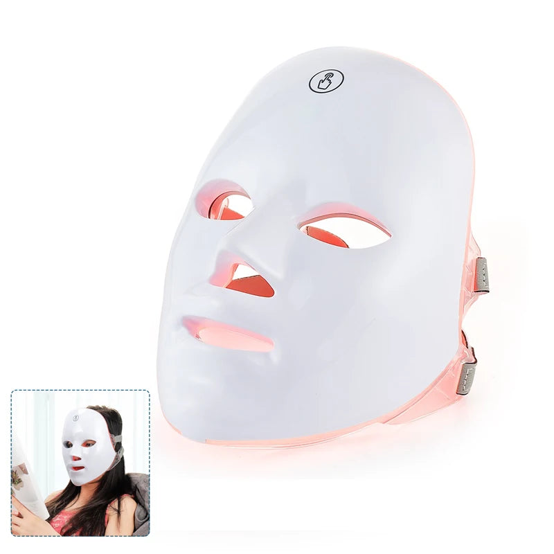 7-Color LED Face & Neck Mask – Photon Skin Rejuvenation