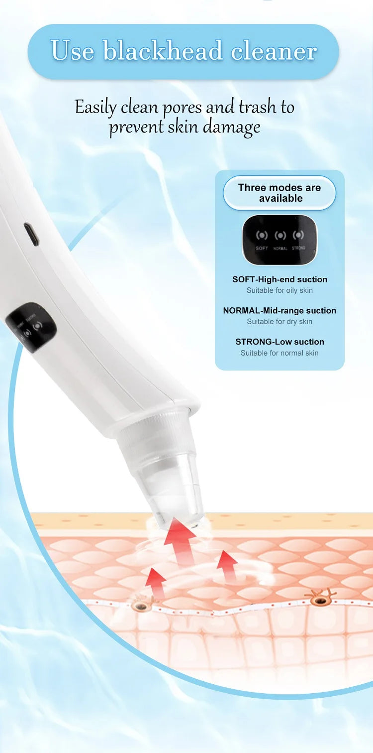 Face Cleansing Beauty Machine Dead Skin Remover Face Vacuum Blackhead Removal Skin