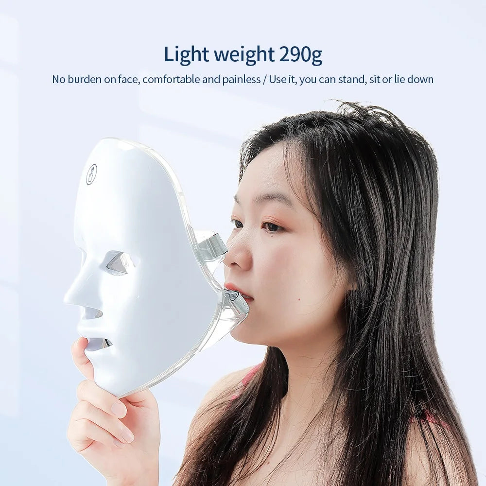 7-Color LED Face & Neck Mask – Photon Skin Rejuvenation